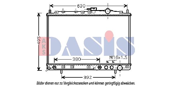 Kühler, Motorkühlung AKS DASIS 510053N