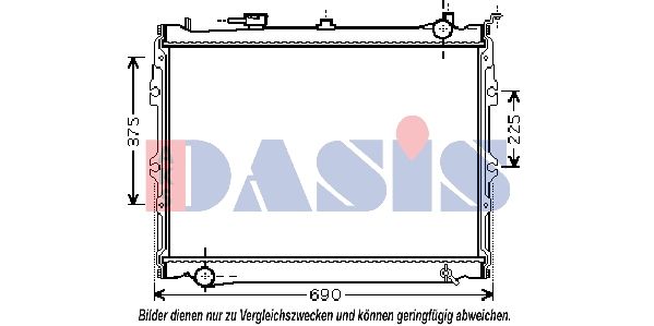 Kühler, Motorkühlung AKS DASIS 110920N