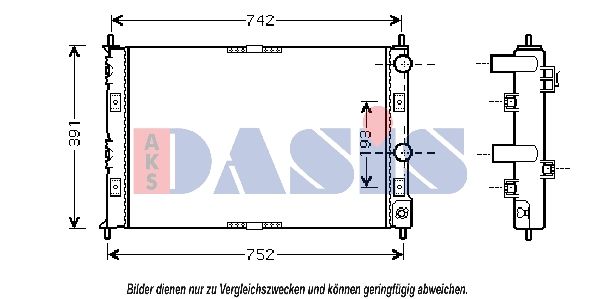 Kühler, Motorkühlung AKS DASIS 520770N