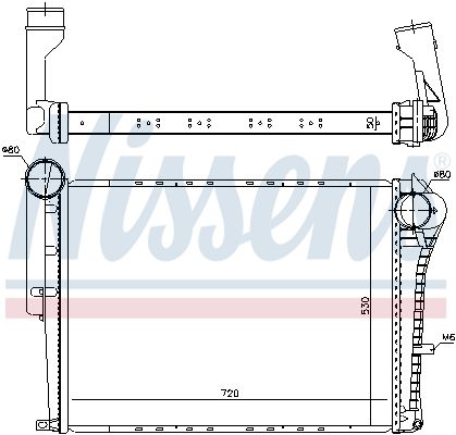 Ladeluftkühler NISSENS 97072