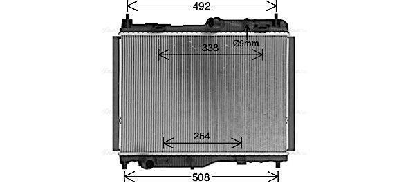 Kühler, Motorkühlung AVA QUALITY COOLING fd2681