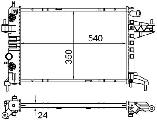Kühler, Motorkühlung MAHLE CR390000S