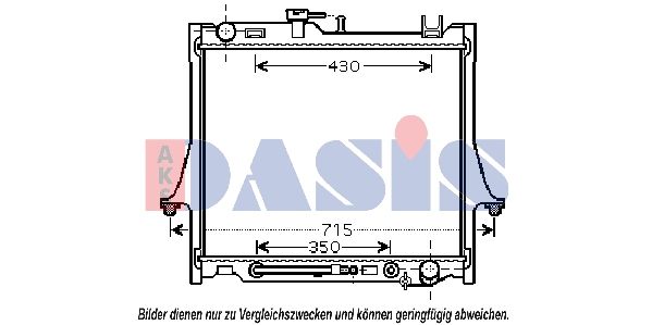 Kühler, Motorkühlung AKS DASIS 230004N