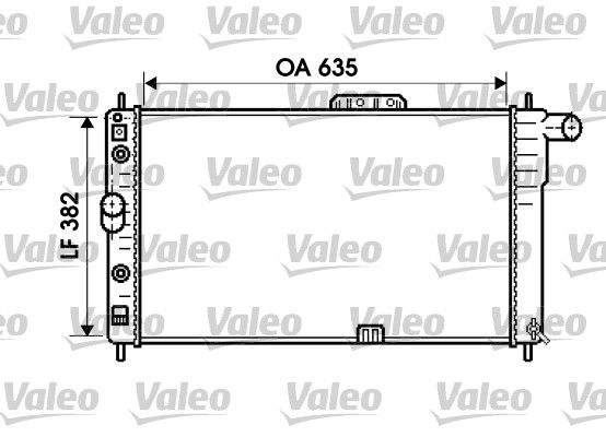 Kühler, Motorkühlung VALEO 734761