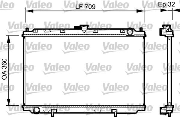 Kühler, Motorkühlung VALEO 732529