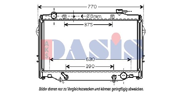 Kühler, Motorkühlung AKS DASIS 210176N
