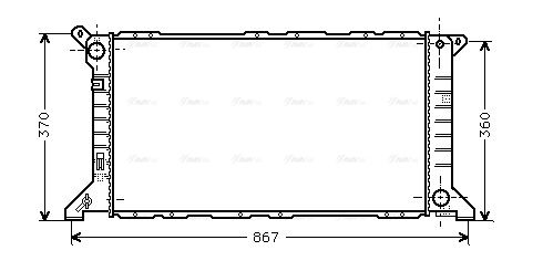Kühler, Motorkühlung AVA QUALITY COOLING fd2206