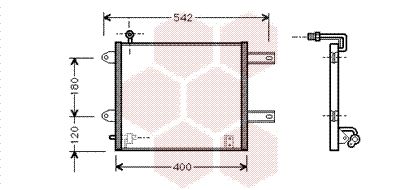 Kondensator, Klimaanlage VAN WEZEL 58005177