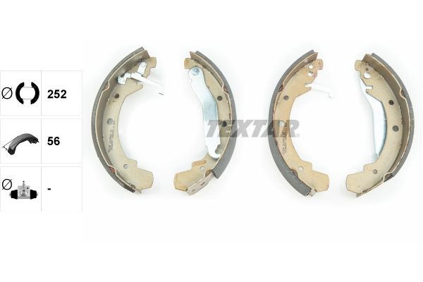 Bremsbackensatz TEXTAR 91038501