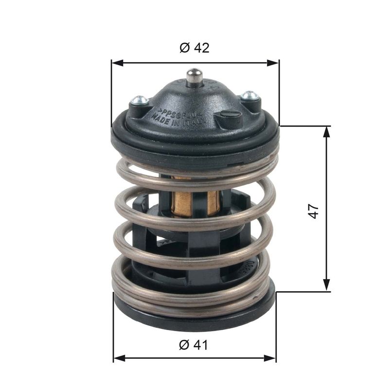 Thermostat, Kühlmittel GATES TH47487G1