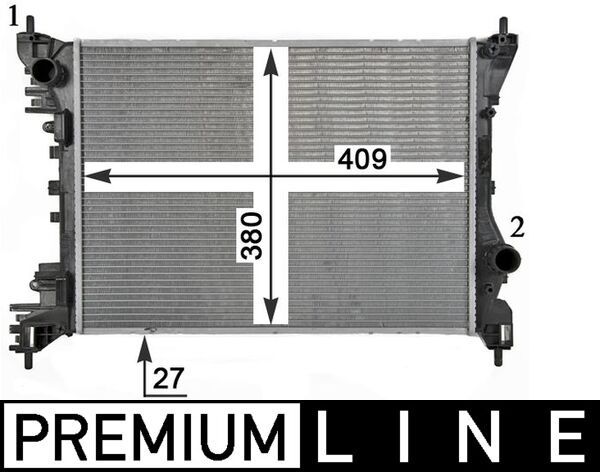 Kühler, Motorkühlung MAHLE CR1985000P