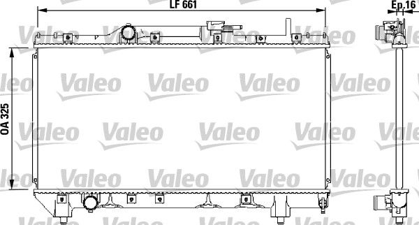 Kühler, Motorkühlung VALEO 731565