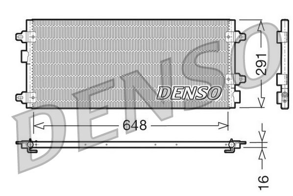 Klimakondensator Klimakühler Denso DCN13003