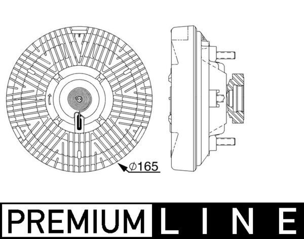 Kupplung, Kühlerlüfter MAHLE CFC238000P