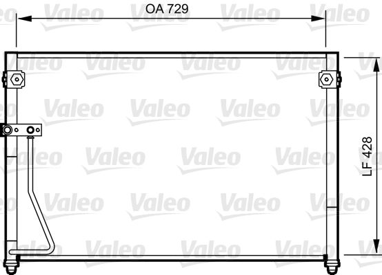 Kondensator, Klimaanlage VALEO 814261