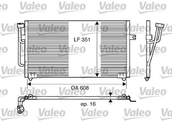 Kondensator, Klimaanlage VALEO 817560