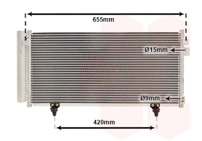 Kondensator, Klimaanlage VAN WEZEL 51005077