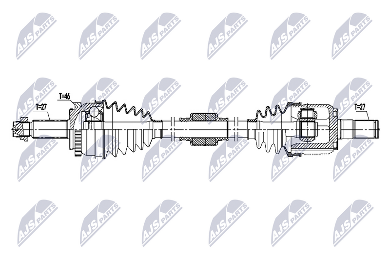 Antriebswelle (Gelenkwelle) NTY NPW-HY-664