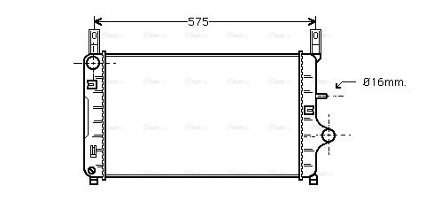 Kühler, Motorkühlung AVA QUALITY COOLING fd2127