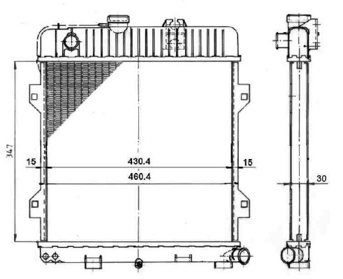 Kühler, Motorkühlung NRF 509734