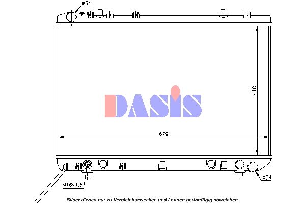 Kühler, Motorkühlung AKS DASIS 510004N