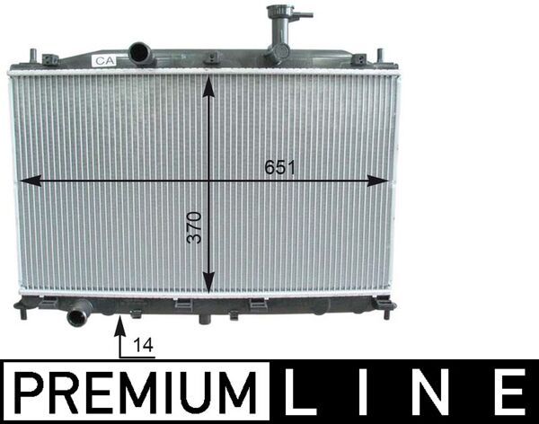 Kühler, Motorkühlung MAHLE CR1119000P