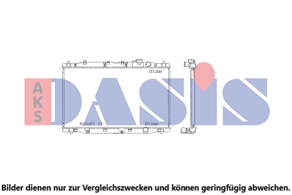 Kühler, Motorkühlung AKS DASIS 100086N