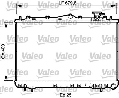 Kühler, Motorkühlung VALEO 732487
