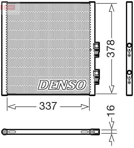 Kondensator, Klimaanlage DENSO DCN02051