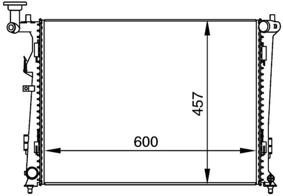 Kühler, Motorkühlung MAHLE CR1366000P