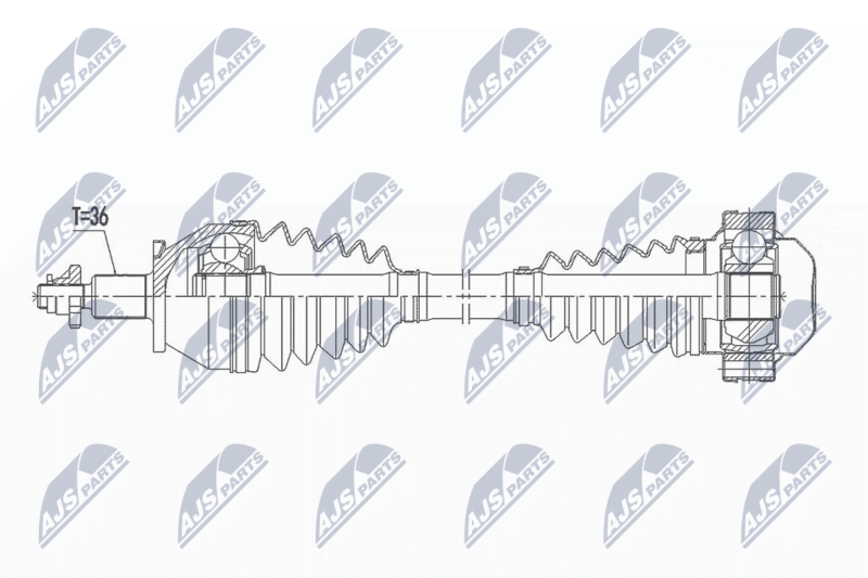 Antriebswelle NTY NPW-VW-163