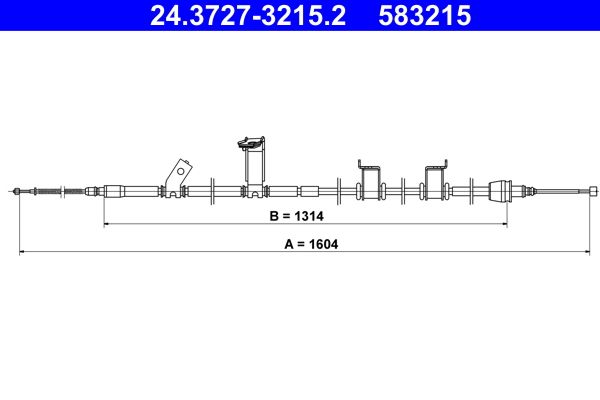 Seilzug, Feststellbremse ATE 24.3727-3215.2