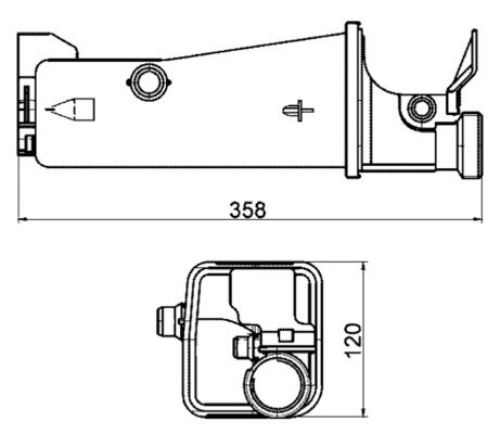 Ausgleichsbehälter, Kühlmittel MAHLE crt 2 000s
