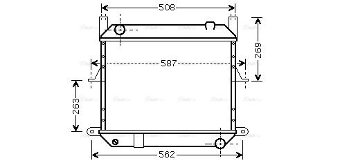 Kühler, Motorkühlung AVA QUALITY COOLING dn2209