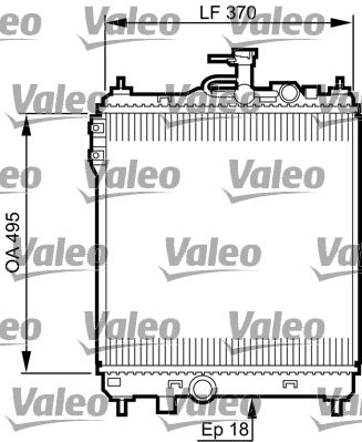 Kühler, Motorkühlung VALEO 734914