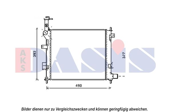 Kühler, Motorkühlung AKS DASIS 510165N
