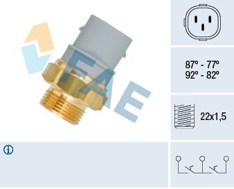 Temperaturschalter, Kühlerlüfter FAE 38160