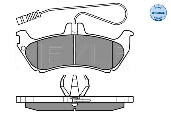 Bremsbelagsatz, Scheibenbremse MEYLE 0252319017/W
