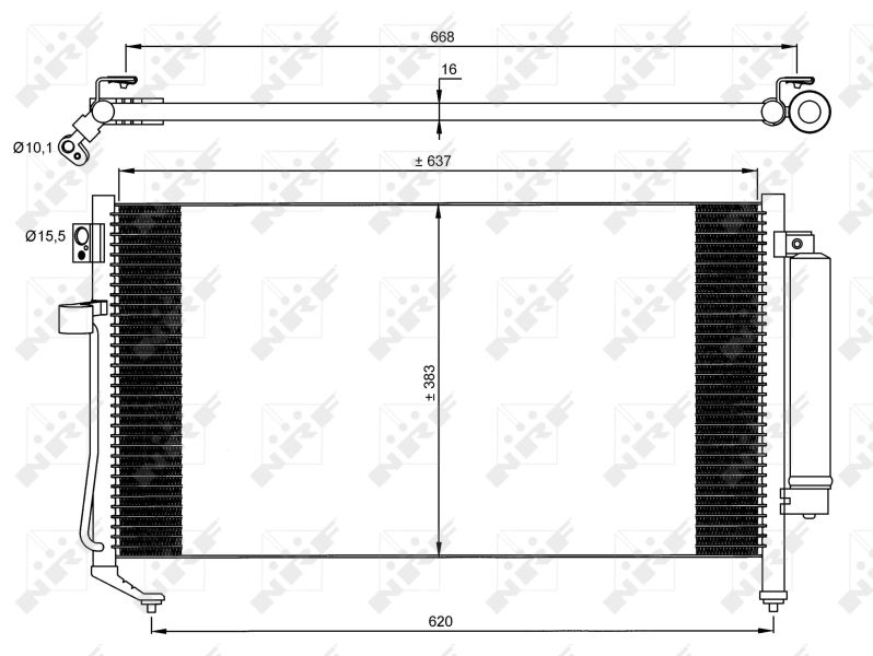 Kondensator, Klimaanlage NRF 35869