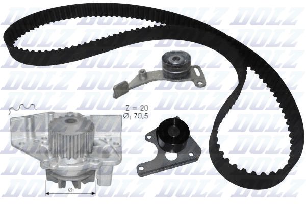 Wasserpumpe + Zahnriemensatz DOLZ KD023
