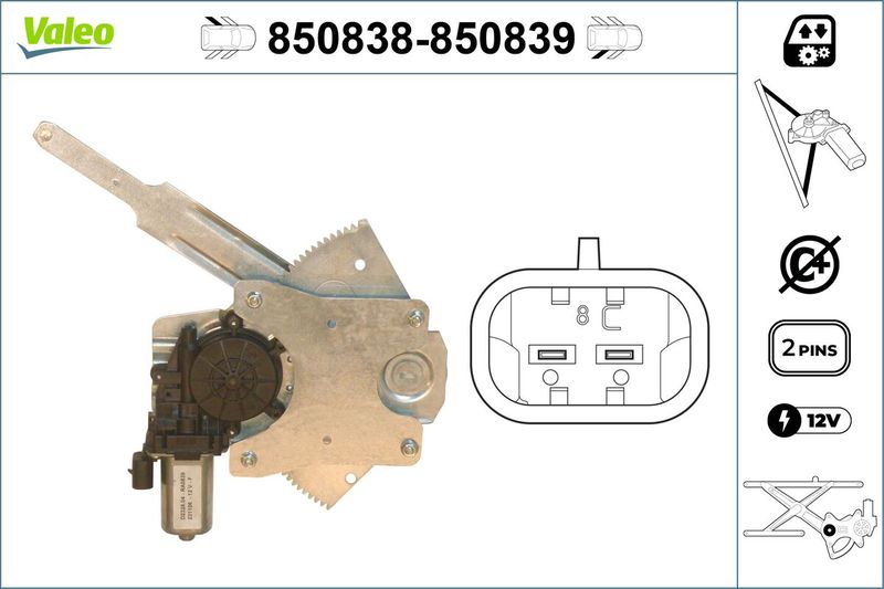 Fensterheber VALEO 850838