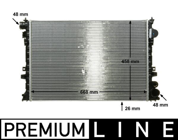 Kühler, Motorkühlung MAHLE CR206000P