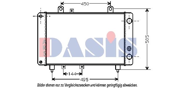 Kühler, Motorkühlung AKS DASIS 060140N
