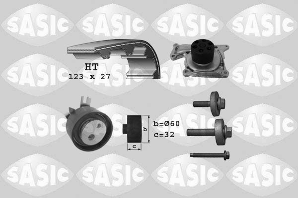 Wasserpumpe + Zahnriemensatz SASIC 3904037