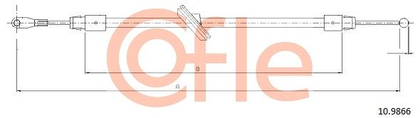 Seilzug, Feststellbremse COFLE 10.9866