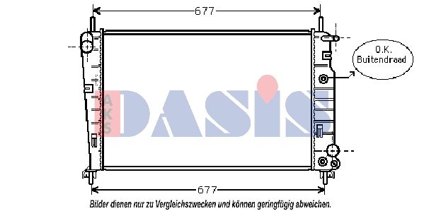 Kühler, Motorkühlung AKS DASIS 090086N