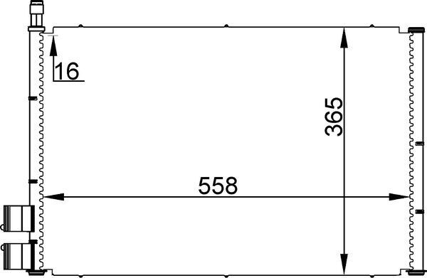 Kondensator, Klimaanlage MAHLE AC298000S