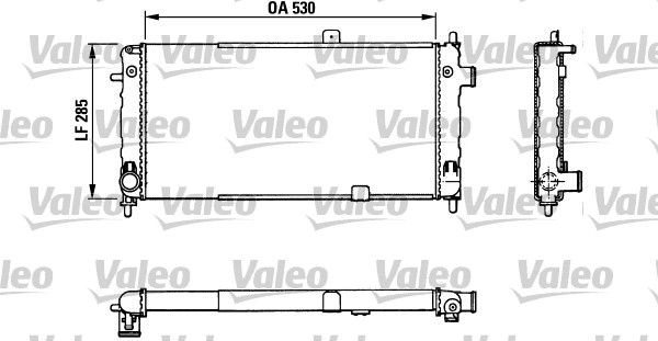 Kühler, Motorkühlung VALEO 883771