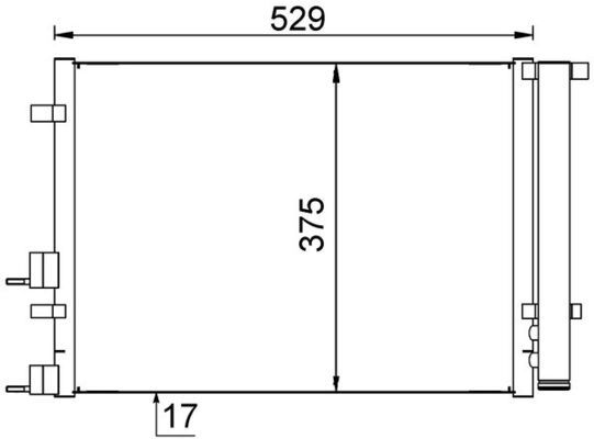 Kondensator, Klimaanlage MAHLE AC706000S