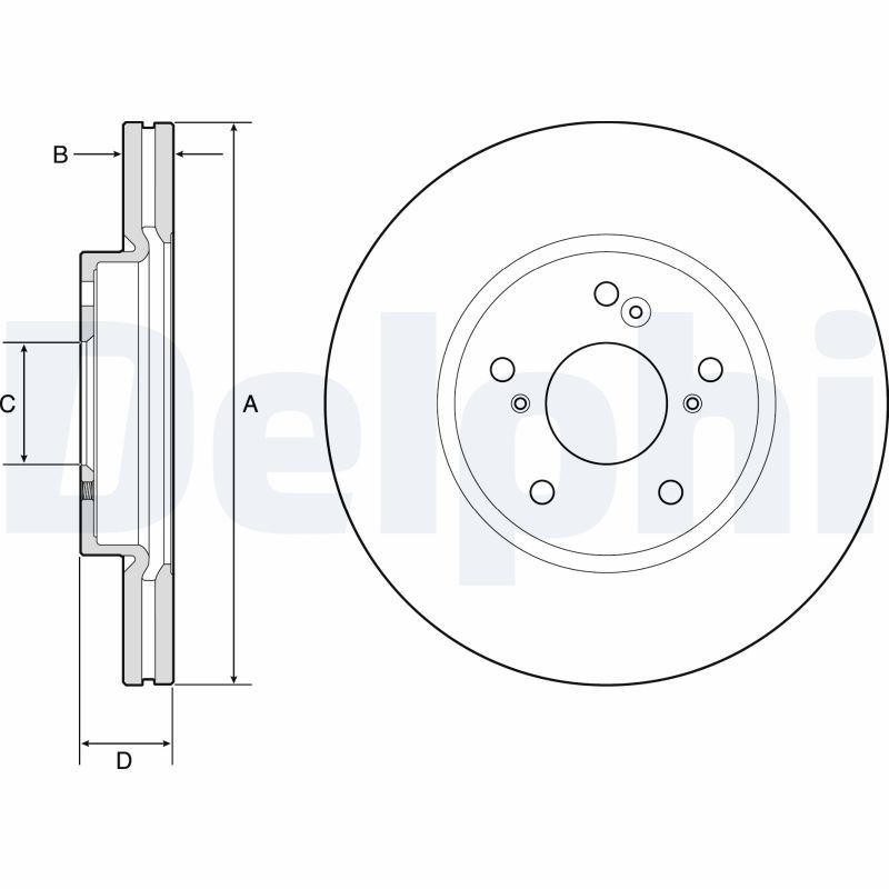 Bremsscheibe DELPHI BG4785C